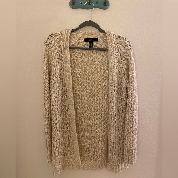 Forever 21 cream knit open cardigan - Picture 1 of 1